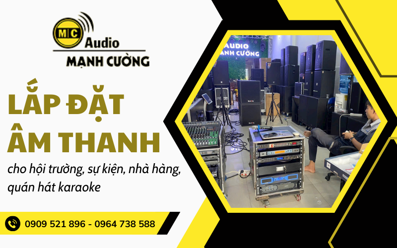 lắp đặt âm thanh quán hát karaoke